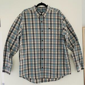 Men's Plaid Shirt - Hurley Blue and Black